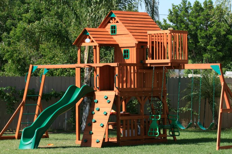 Wooden Playset Installation in Overland Park, KS
